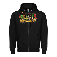Black santas favorite bus driver Zipper Hoodie - texasbilliewilder