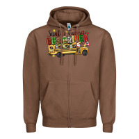 Chestnut santas favorite bus driver Zipper Hoodie - texasbilliewilder