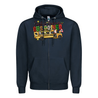 Navy santas favorite bus driver Zipper Hoodie - texasbilliewilder