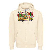 Sandshell santas favorite bus driver Zipper Hoodie - texasbilliewilder
