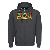 Smoke santas favorite bus driver Zipper Hoodie - texasbilliewilder