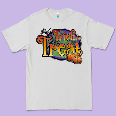 Trick Or Treat White Premium Tee Designed By Jahusdesignshop