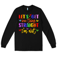 Black celebrate pride with colorful text Long Sleeve Tee - LillyAllenDesigns