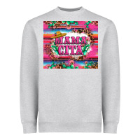 Heather Grey mama cita cactus serape Heavyweight Sweatshirt - LillyAllenDesigns