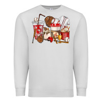 Dove Grey Baseball coffee cups Premium Sweatshirt - HowdyJamesFarm