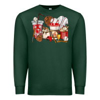 Sports Green Baseball coffee cups Premium Sweatshirt - HowdyJamesFarm
