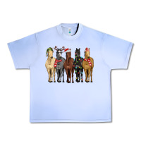 Grape Ice horses with christmas Urban Heavy Tee - MaliasSmallBusiness