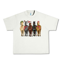 Pistachio horses with christmas Urban Heavy Tee - MaliasSmallBusiness