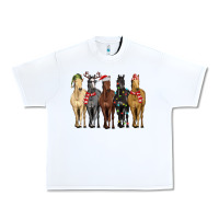 White horses with christmas Urban Heavy Tee - MaliasSmallBusiness