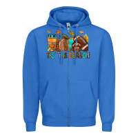 True Royal Tis' the season Fall Zipper Hoodie - NancyCooperArtShop