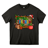 Asphalt christmas teacher and coffe cup with board Heavy Core Tee - AdoDesignShop