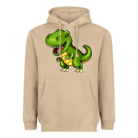 Mushroom Cartoon T-Rex Heavyweight Hoodie - HowdyJamesFarm