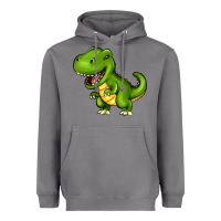 Storm Cartoon T-Rex Heavyweight Hoodie - HowdyJamesFarm
