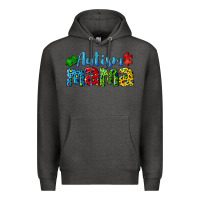 Charcoal Heather autism mama Premium Hoodie - CowGirlArtShop