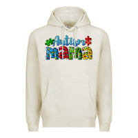 Oatmeal Heather autism mama Premium Hoodie - CowGirlArtShop