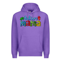 Purple autism mama Premium Hoodie - CowGirlArtShop