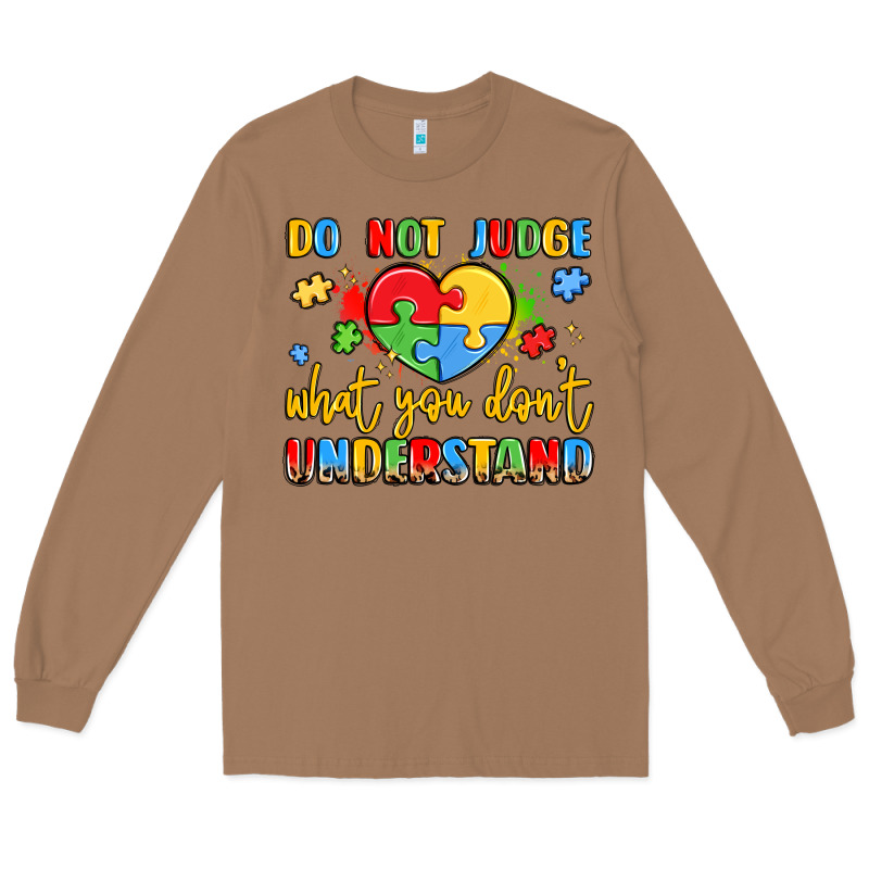 Puzzle Heart Inclusivity Message Long Sleeve Tee by LillyAllenDesigns | Teevron