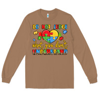 Toasted Coconut puzzle heart inclusivity message Long Sleeve Tee - LillyAllenDesigns