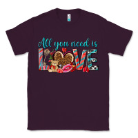 Plum all you need is love Classic Tee - NancyCooperArtShop