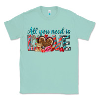 Seafoam all you need is love Classic Tee - NancyCooperArtShop
