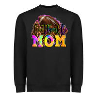 Black football mom Heavyweight Sweatshirt - LillyAllenDesigns
