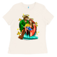 Bone oh holy night  with cross ado Ladies Tee - AdoDesignShop