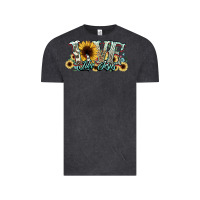 Vintage Black love like jesus sunflowers Vintage Tee - NancyCooperArtShop