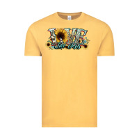 Vintage Mustard love like jesus sunflowers Vintage Tee - NancyCooperArtShop