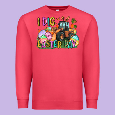 I Dig Easter Day Premium Sweatshirt Designed By Cowgirlartshop