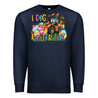 Navy I dig Easter Day Premium Sweatshirt - CowGirlArtShop