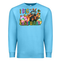 Ocean Blue I dig Easter Day Premium Sweatshirt - CowGirlArtShop
