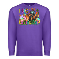 Purple I dig Easter Day Premium Sweatshirt - CowGirlArtShop