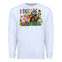 White I dig Easter Day Premium Sweatshirt - CowGirlArtShop