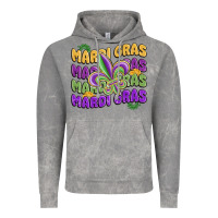 Cloud Rock mardi gras with fleur de lis Vintage Hoodie - MaliasSmallBusiness