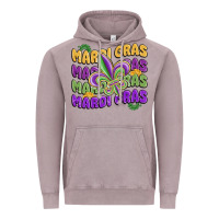 Vintage Zinc mardi gras with fleur de lis Vintage Hoodie - MaliasSmallBusiness