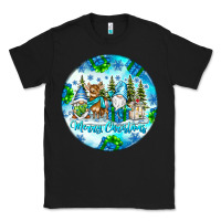 Black merry christmas Classic Tee - CowhideDigitalArt