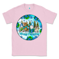 Bubblegum Pink merry christmas Classic Tee - CowhideDigitalArt