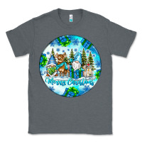 Charcoal Heather merry christmas Classic Tee - CowhideDigitalArt