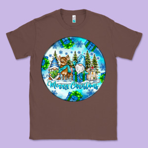 Merry Christmas Classic Tee Designed By Cowhidedigitalart