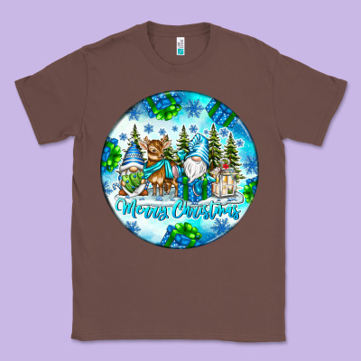 Merry Christmas Classic Tee Designed By Cowhidedigitalart