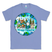 Colony Blue merry christmas Classic Tee - CowhideDigitalArt