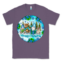 Lavender merry christmas Classic Tee - CowhideDigitalArt