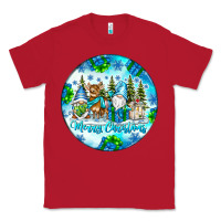 Red merry christmas Classic Tee - CowhideDigitalArt