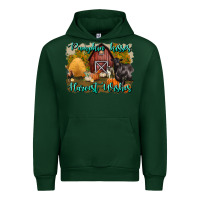 Forest Green pumpkin kisses harvest wishes Urban Hoodie - BundleAndBundleShop