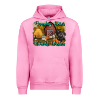 Fuchsia Pink pumpkin kisses harvest wishes Urban Hoodie - BundleAndBundleShop