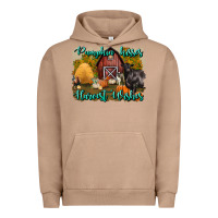 Pigment Burro pumpkin kisses harvest wishes Urban Hoodie - BundleAndBundleShop