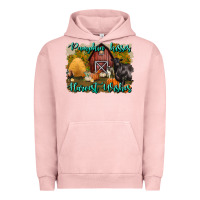 Pigment Salmon pumpkin kisses harvest wishes Urban Hoodie - BundleAndBundleShop