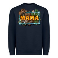 Navy mama cowboy western font cactuslove mom Heavyweight Sweatshirt - LillyAllenDesigns