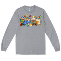 Heather Grey image title puzzlethemed beverages and accessories Long Sleeve Tee - LillyAllenDesigns