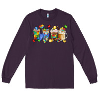 Plum image title puzzlethemed beverages and accessories Long Sleeve Tee - LillyAllenDesigns